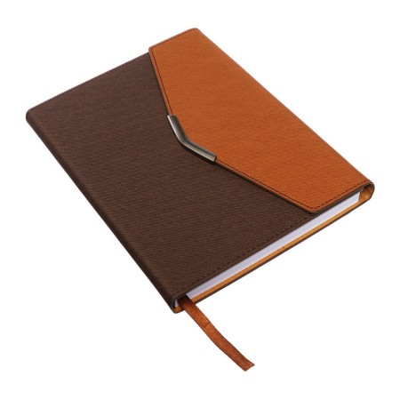 Organizer A5, 140 sheets, cage, cover of the leatherette "style", brown-1