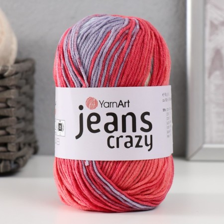 Yarn "Jeans Crazy" 55% cotton, 45% acrylic 160m/50g (8205 print)-3