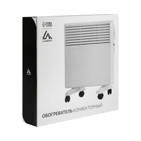 Convector heater Luazon LKO-02, floor, 1000 watts, 18 m², 2 modes, white-7