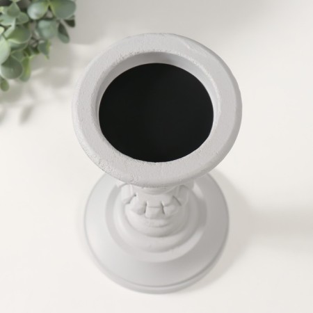 Summary of the tree on 1 candle "Versailles" light gray 12.5x12.5x22.8 cm-1