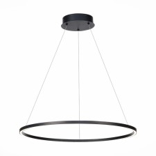 Suspension lamp ST LUCE. ST605.443.34. 1x34 W, LED, 4000K, 2210 LM, 60x60 cm, black color