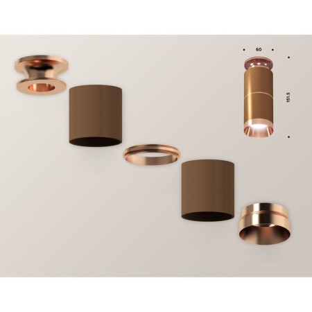Ambrella Light, XS6304210, MR16 GU5.3 LED 10 watts lamp, sand coffee, pink gold.-1
