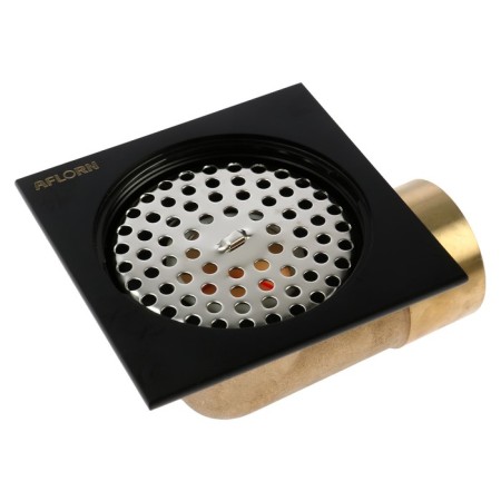 Gag Aflorn AF20510F-10, 100x100 mm, horizontal, brass, black-6