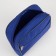 Lightning cosmetic bag, external pocket, cornflower color