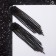 Hanging earrings with rhinestones "Waterfall" a house, black color in gray metal, 10cm