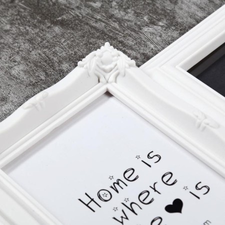 Photo frame plastic in 6 photos 10x15 cm "Family" white 35.5x52 cm-2