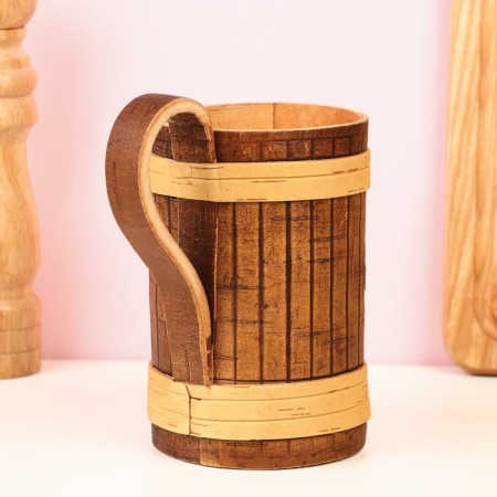 Carp mug, 500 ml, birch bark-3