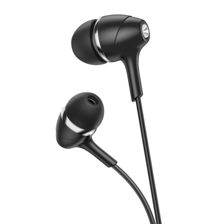 Hoco M76 headphones, wired, vacuum, microphone, jack 3.5 mm, 1.2 m, black-3