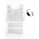 Carnival set "Cybergirl": T-shirt, gloves, glasses, rr 42-44, silver