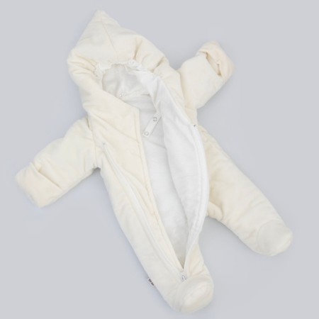 Set for discharge Winter Kinderlitto Velvet, 5 items, height 56-62 cm, gray-beige color-8