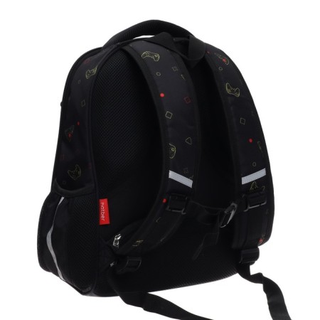 Frame backpack 38 x 29 x 12.5 cm, Hatber Ergonomic Light "All You Need...", black/yellow nrk_71035-1