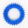 Chewing toy for dogs "needle ring", 9 cm, blue