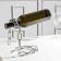 Stand for a bottle of the share "Chain", 18 × 12 × 20 cm, color chromium