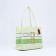 Female bag, lightning tout, green color