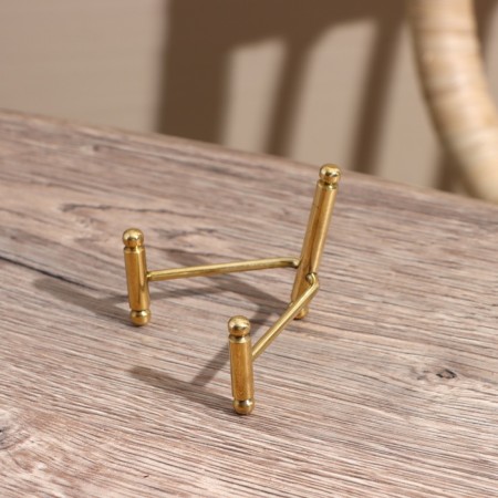Trio stand "Brass" Brass 7x4x3 cm-8