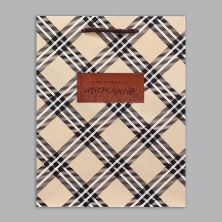 Gift Package Laminated, packaging, “Real man”, MS, 23 x 18 x 8 cm-6
