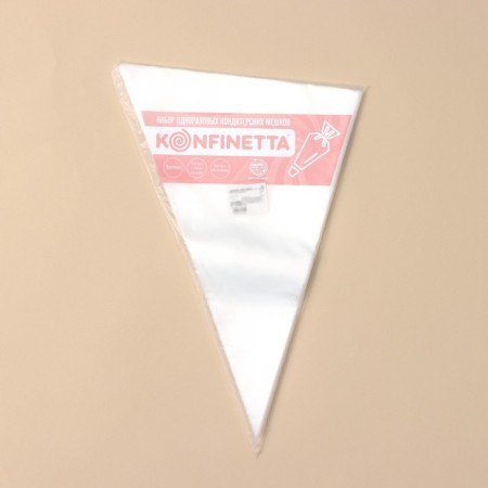 Konfinetta confectionery bags, 35 × 22.5 cm, 50 pcs, color transparent-4