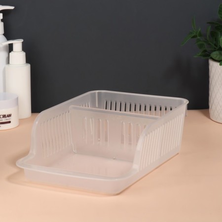 Organizer for storing cosmetic supplies "Prestige", 23 × 16.1 cm, the color is transparent-4