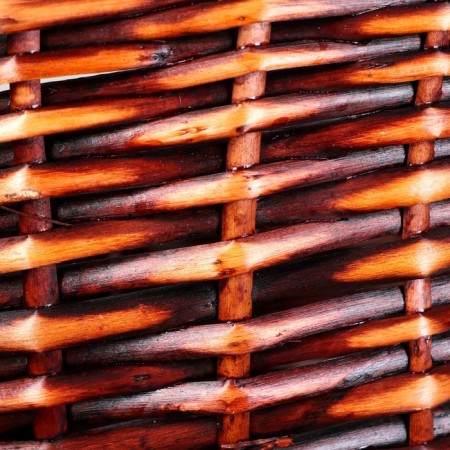 A set of wicker baskets, 3 pcs, 38x30x9/17, 25x20x7/12 cm, dark, willow-5