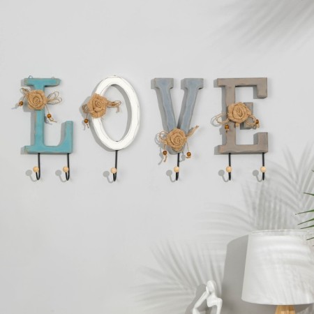 Decorative clothing hooks "Love", a letter with a hook 26 x 12 cm-1