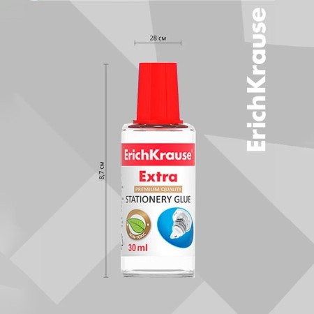 Chancellery Erichkrause, 30 ml, with a plastic applicator, is suitable for paper, cardboard and fabric, frost -resistant-2