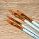 Drawing brush set 4 pcs. Synthetics flat kiss No. 4, No. 6, No. 8, No. 10
