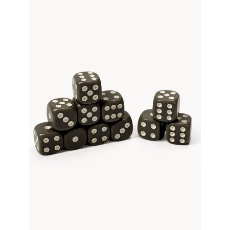 Кости игральные, 1.6 х 1.6 см, набор 50 шт, серые