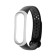 Mi Band 3/4 Luazon fitness bracelet strap, with perforation, black and white