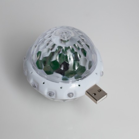 Light device "Double disco-char" 7 cm, glow RGB, 5 V-1