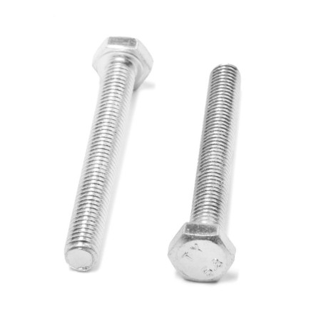 Bolt "Tundra", with a hexagonal head, galvanized, Din933, M6x50 mm, 4 pcs-2