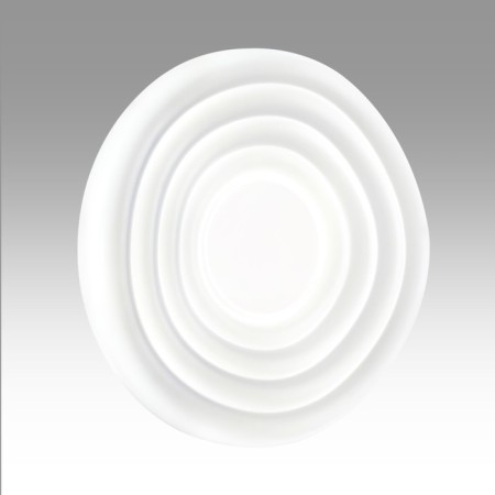 The lamp is wall-flowing Sonex. FASS, 48W, LED, 75x380x380 mm, white color-5