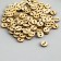 Buttons wood for creativity 2 punctures "simple" set of 100 pcs 0.8x0.8x0.2 cm