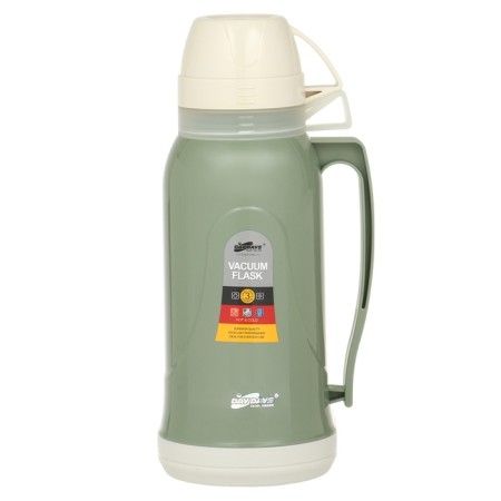 Thermos 1.7 l, with a glass flask, retains heat 14 hours, 14 x 34 cm, green