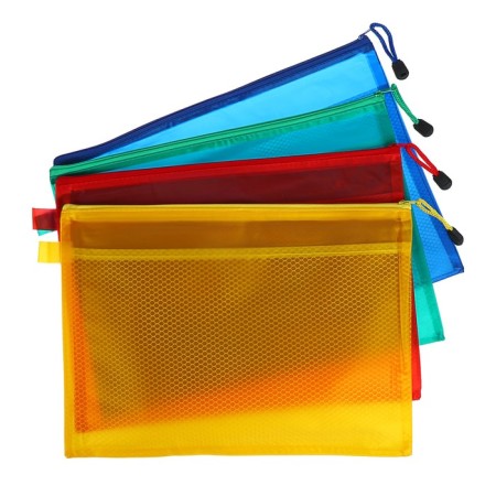 Calligrata lightning folder "strip - mesh" A4, with a net inside, mix-2