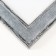 Photo frame plastic 30x40 cm "Weaving" dark gray with striped stroke 44.6x34.6x1 cm