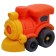 Eco-machine Funky Toys "Train", Orange color, 16 cm