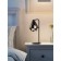 Carlton 4, 1x60W E27 table lamp, black color