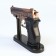Lighter with laser pointer "Beretta", on a stand, piezo, 11 x 13 cm, bronze