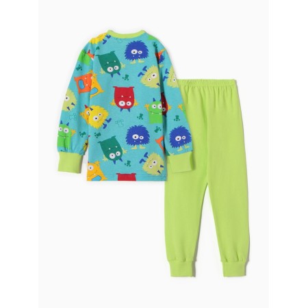 Pajamas for the boy "monsters", blue color, height 98-5