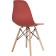 Plastic chair EAMES Massive Buk/Metal/Plastic, natural/burgundy 46x52x83 cm