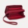 Women's wallet with a zipper, with a pen, red color