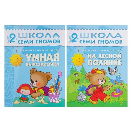 Full annual course from 2 to 3 years. 12 books with a cardboard tab. Denisova D.-6