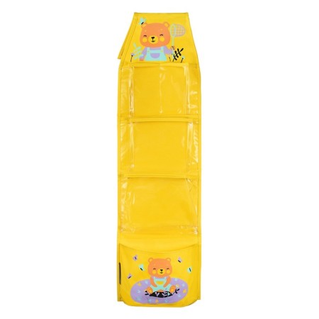 Pockets in the cub "Bear", for a children's locker, 83x24 cm, yellow-6
