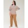 Female trousers, size 4xl, beige color