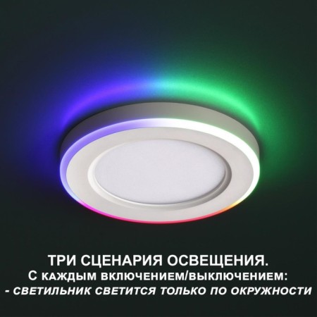 Luminer built -in LED NovOCH. Span, 12W, LED, 30x170x170 mm, white color-4