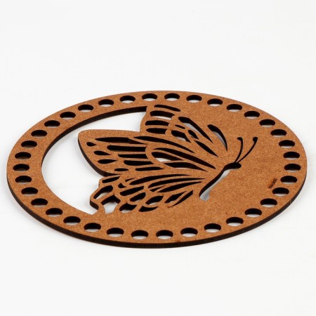 Donyshko for knitting Carved "Butterfly", circle 15 cm, HDF 3 mm-4