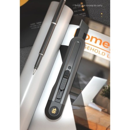 Set of knives of technical Deli HT4003 123286, black, 9 mm, 18 mm, trapezoid, 3 pcs.-3