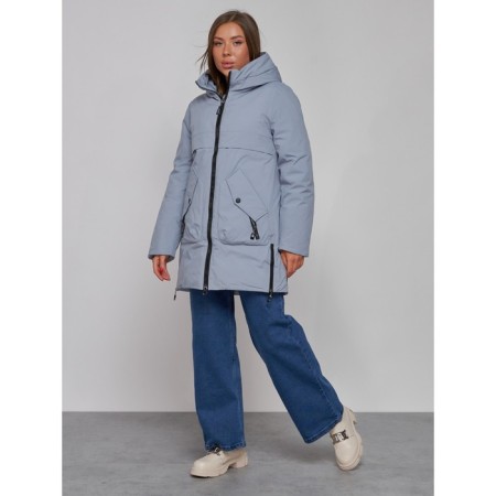 Winter jacket women, size 42, blue color-2