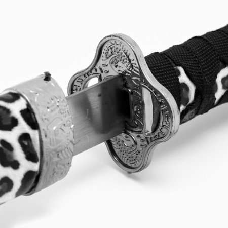 Souvenir weapon "Katana on the stand", brown scabbard near Leopard, 89cm-2
