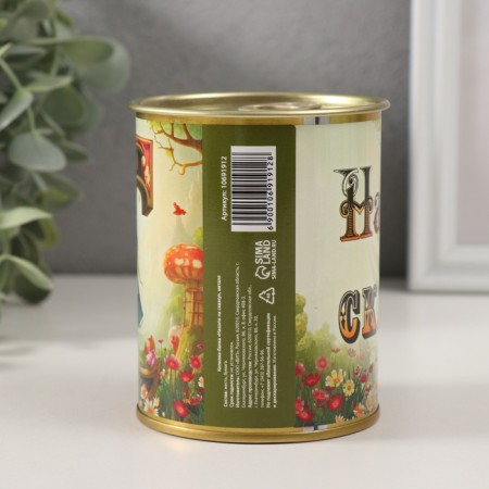 Копилка-банка металл "Накопи на сказку"-3